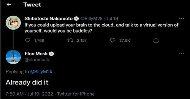 Elon Musk has successfully 'copy' his own brain