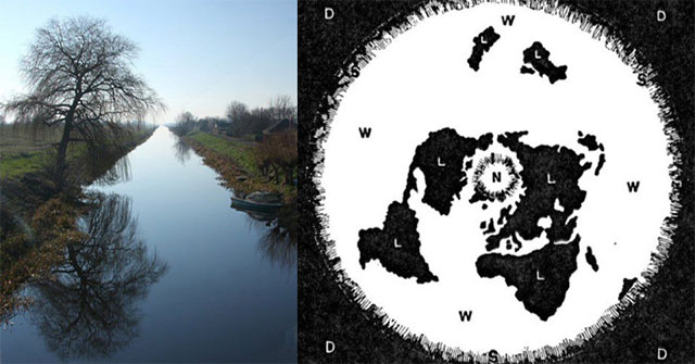 Experiment to prove 'Flat Earth' in the 19th century by British writer