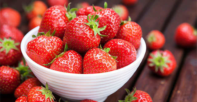 Extremely surprising image when looking through a microscope at a strawberry