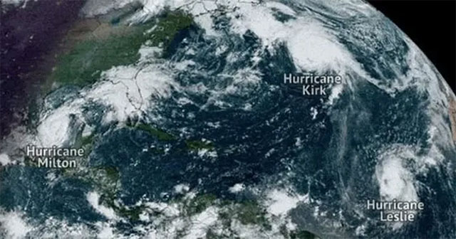 First time in history: Three hurricanes at the same time in the Atlantic in October