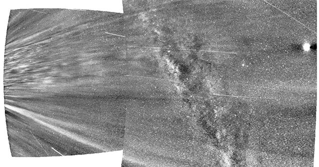 Footage of NASA spacecraft crashing into the Sun