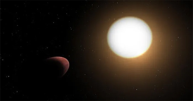 For the first time discovered an oval-shaped planet