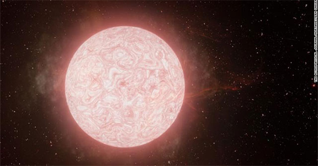 For the first time observing a giant star 'falling to death' in real time