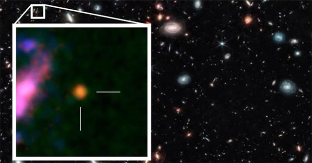 Galaxy 97% old, the size of the universe, appears before the eyes of Earthlings for the first time