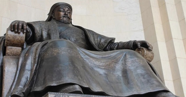 Genghis Khan massacred many people to change the atmosphere