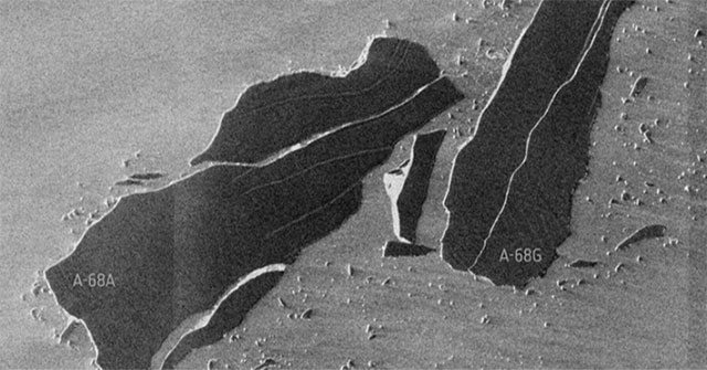 Giant iceberg dumps 152 billion tons of fresh water into the sea