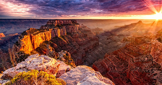 Grand Canyon, a mysterious area containing ancient Egyptian ruins in the United States