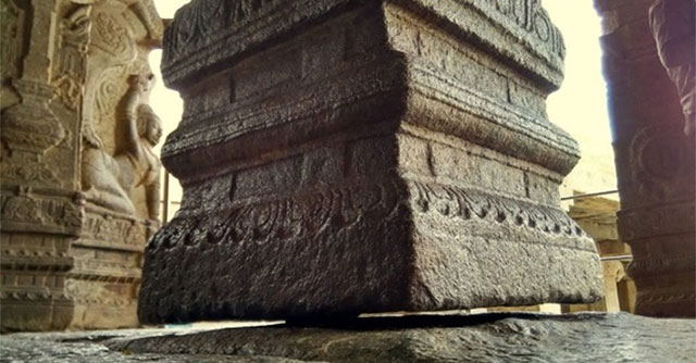 Gravity Defying Pillar in Indian Temple