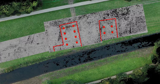 Ground-penetrating radar reveals 'bowling court' under millennial monastery
