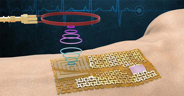 Health sensor without chip, stick directly on the skin