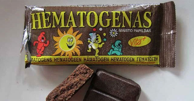 Hematogen - Weird Russian candy bar laced with... cow's blood