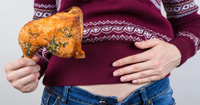 How big can the human stomach expand?