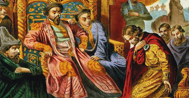 How did the Mongol invasion help form Russia?