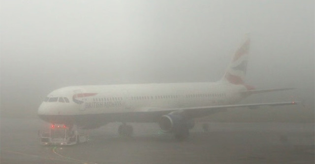 How do planes operate in thick fog?