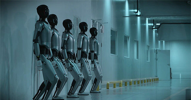 Humanoid Robots Work in a Chinese Factory