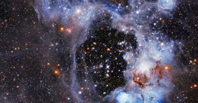 Impressive image of the mysterious 'super bubble' nebula from the Hubble space telescope