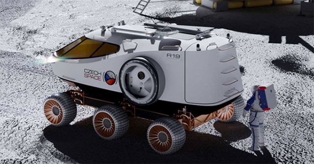 Introducing a 4-seater electric car model running on the Moon