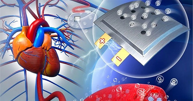 Invention of oxygen batteries that can be permanently implanted in the body
