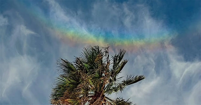 Inverted rainbow or illusion 'teasing' viewers of creation?