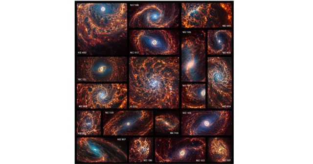 James Webb Telescope captures stunning images of 19 spiral galaxies