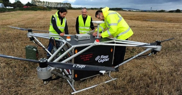 Launched the world's first hydraulic drone