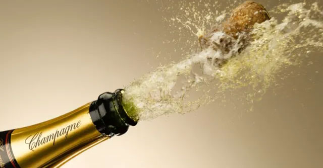 Maybe you don't know: Opening a champagne cap is like launching a rocket
