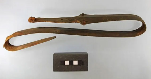 Metal detector, unexpectedly found 2,500 year old ancient sword