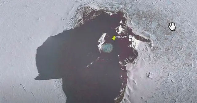Mysterious disk discovered inside the broken ice in Antarctica