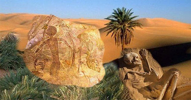 Mysterious murals in the Sahara Desert