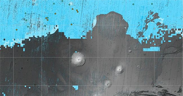 NASA releases ice map on Mars