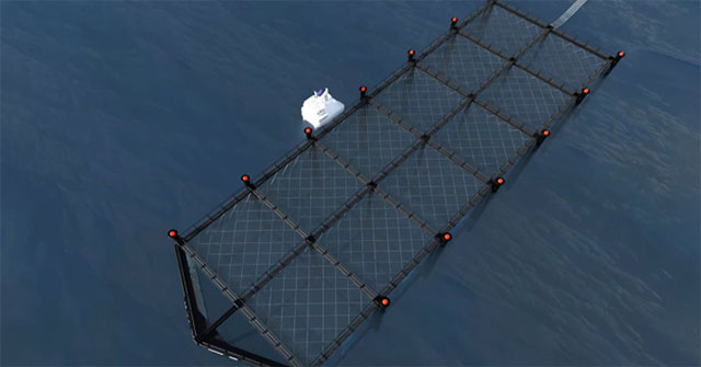 Offshore fish cages can be submerged to avoid storms