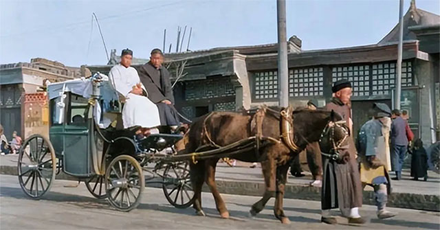 Old photos of the Qing Dynasty: Close-up of the 'supercar' of rich aristocrats, a symbol of status and family at that time