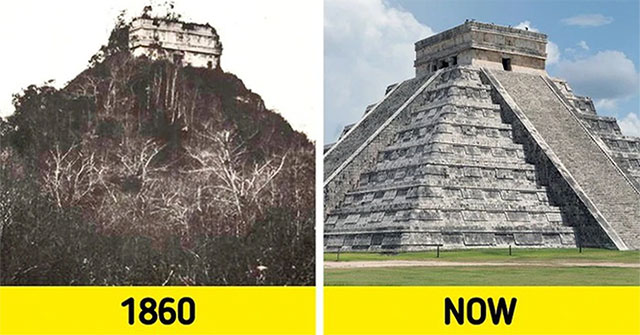 Photo series 'then and now' proves the unparalleled power of time that makes the world change rapidly