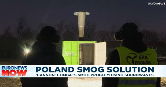 Poland tests anti-smog sound 'cannon' to reduce pollution