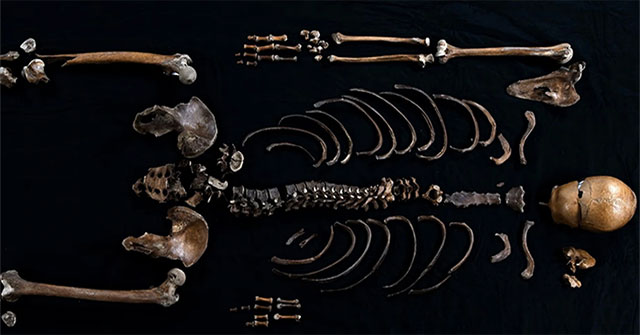 Remains suspected of being of character appearing in epic over 800 years ago