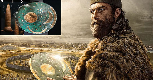 Revealing the secret of the age of the Nebra disc depicting the oldest universe