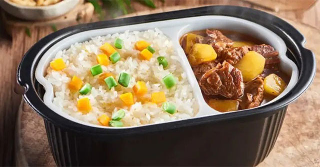 Rice cooks on its own - actually what you're eating isn't real rice!