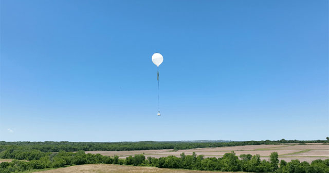 Robot camera network operating at 26,000m