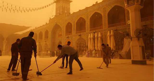 Sandstorms pose a serious threat to human health