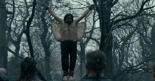 Scary Viking's 'Blood Eagle' ritual: Gouging the back, excavating the enemy's lungs