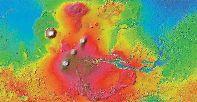 Shocking discovery of hidden structures beneath the surface of Mars