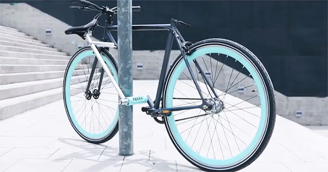Smart anti-theft bike has a 'transform' frame as a lock