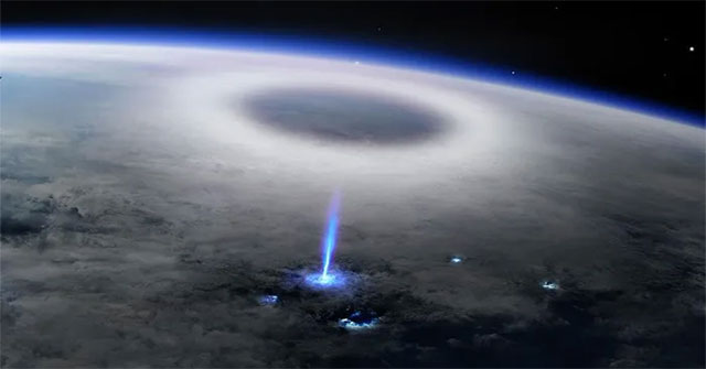 Space station detector finds source of strange 'blue ray' lightning