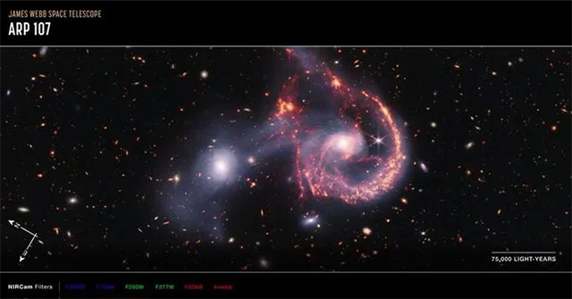 Spectacular galaxy merger captured by James Webb Telescope