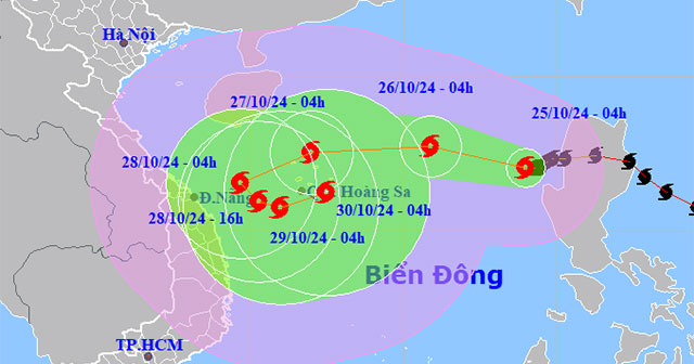 Storm Tra Mi intensifies, causing widespread heavy rain in the Central region
