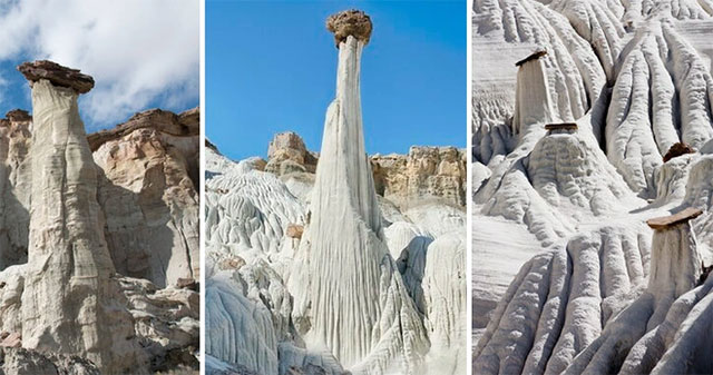 Strange stone towers named 'white ghost'