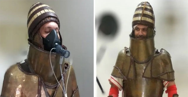 Study the armor of ancient Greek warriors
