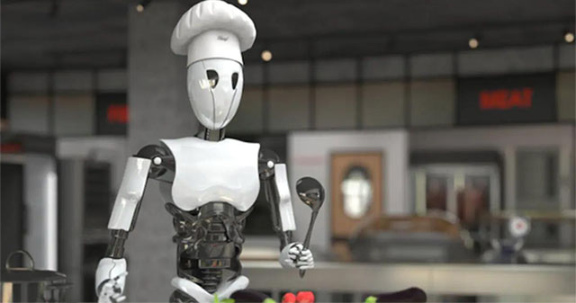 Surprisingly, the robot can also taste food like a real chef