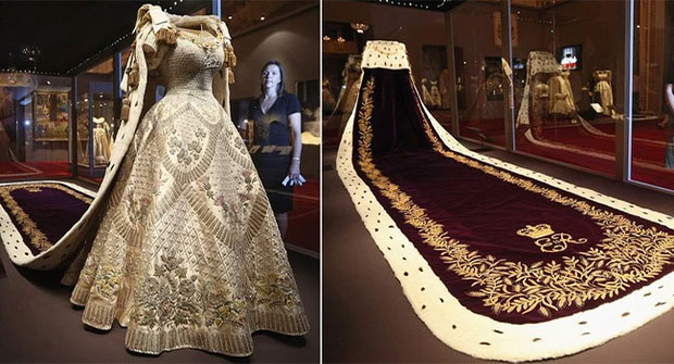 The amazing truth about the historic dress of the Queen of England at the coronation ceremony 70 years ago