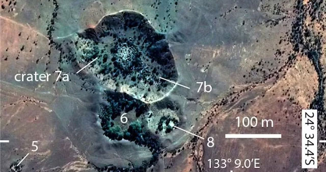 The core of a shattered planet fell on Australia?